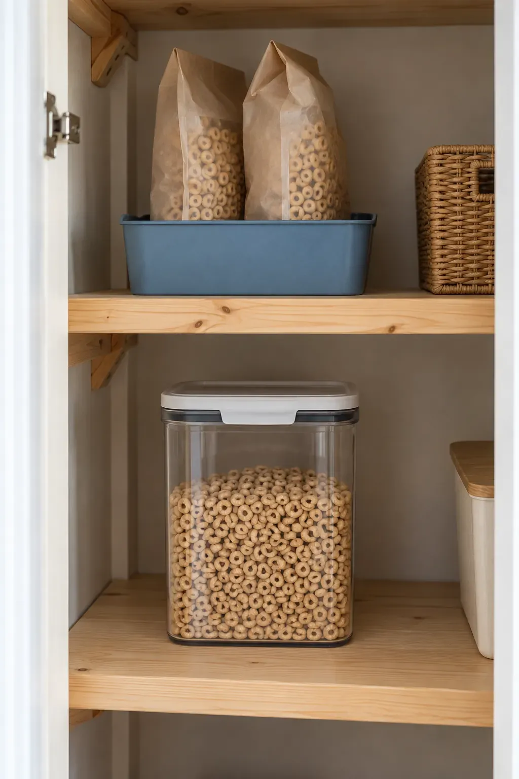Separate backup stock from currently opened food