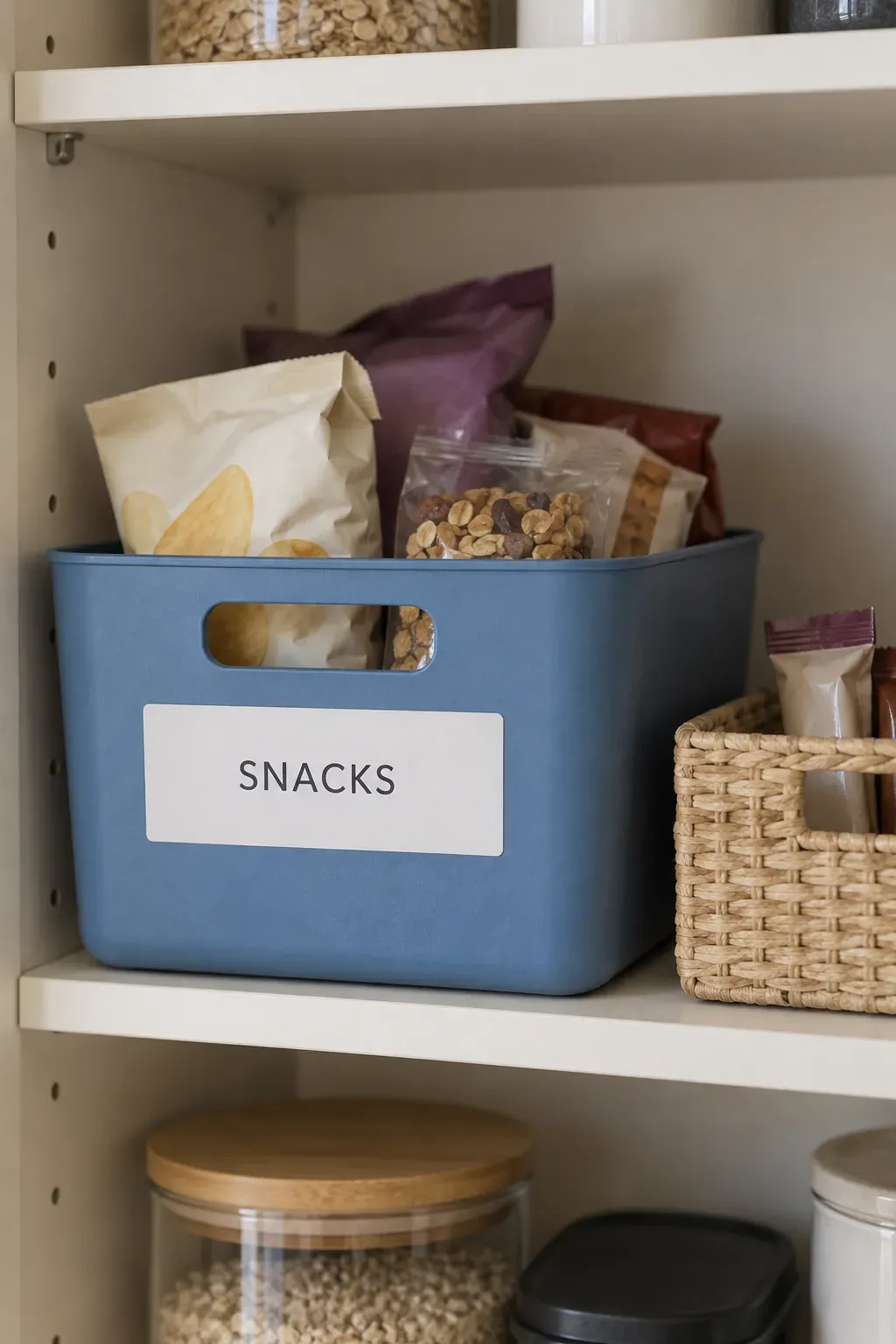 Flexible category names suit changing pantry stock