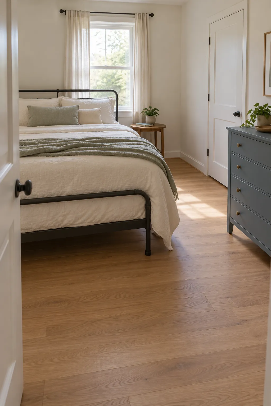 Choose which compromise you can live with in a compact bedroom