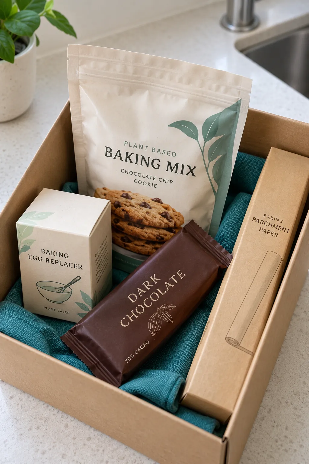 A Plant Based Baking Pantry Basket
