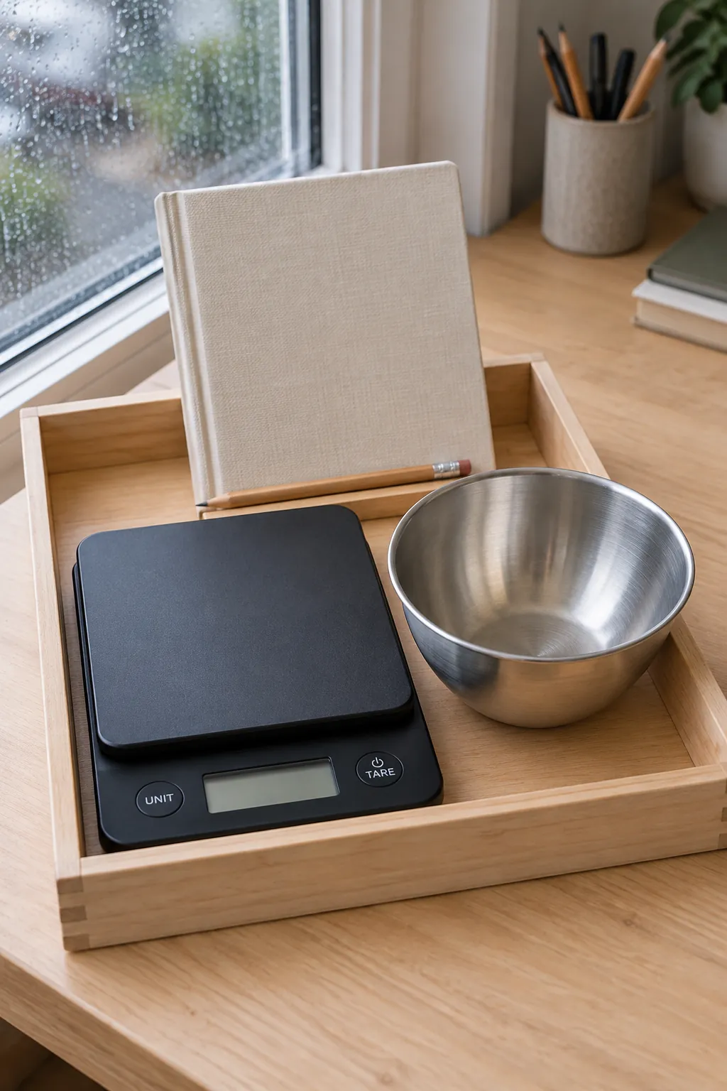 A Digital Scale Basket for Recipe Accuracy