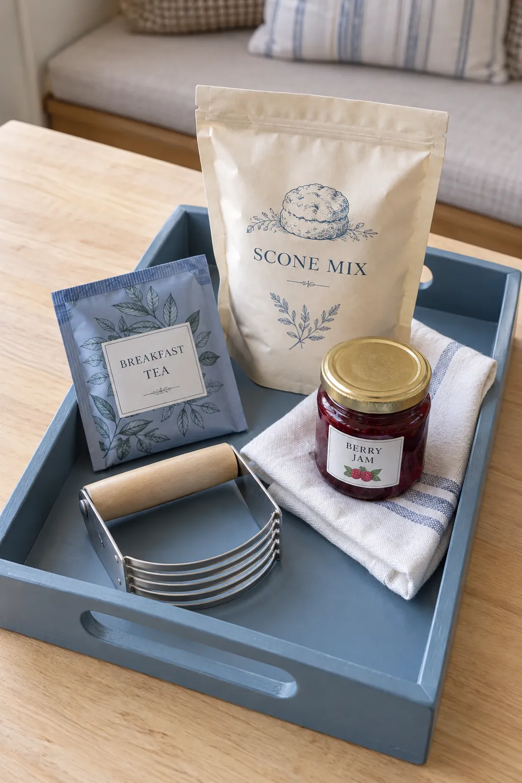 A Scone and Tea Baking Basket