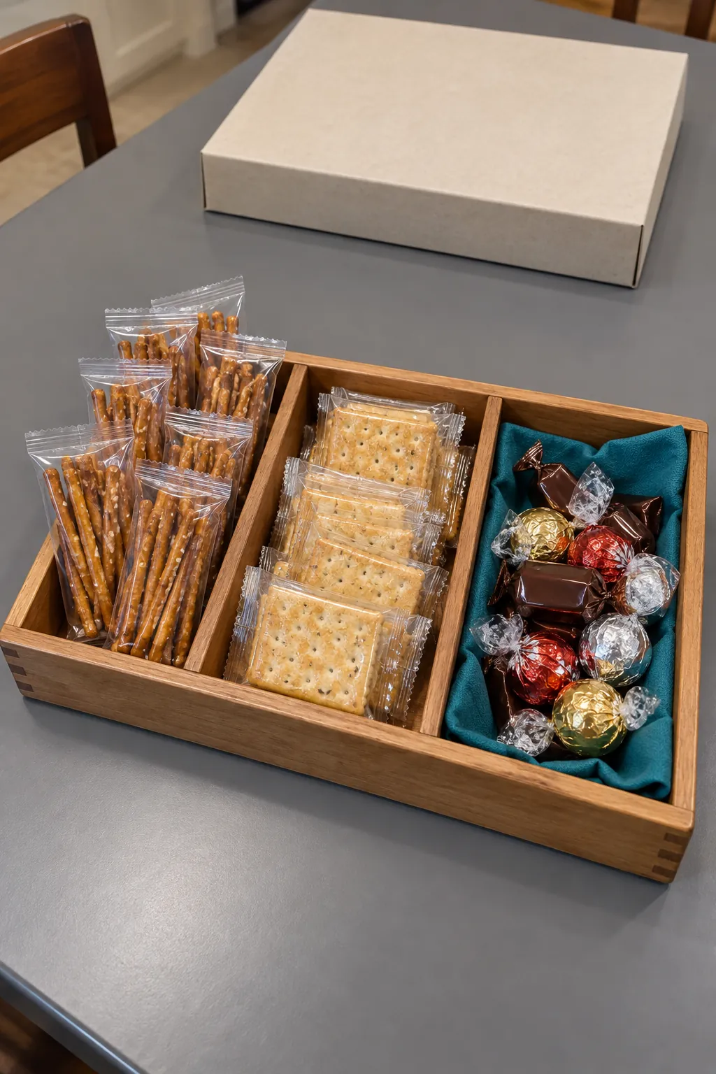A Game Night Basket That Keeps Hands Tidy
