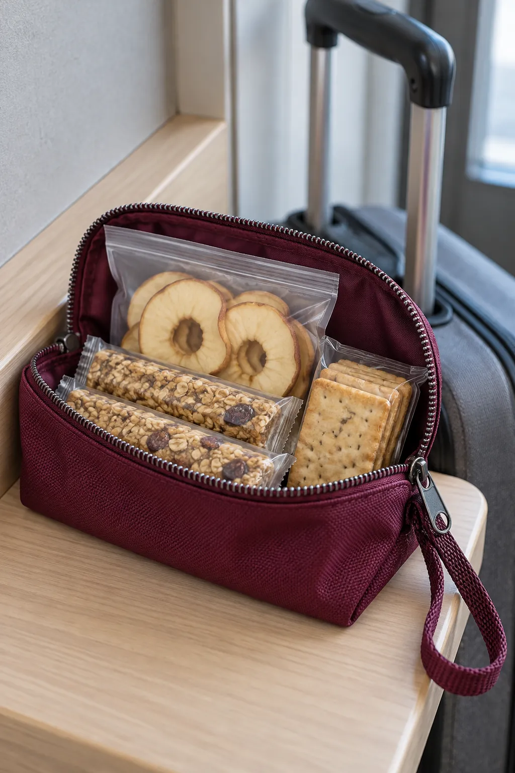 A Train Ride Snack Pouch