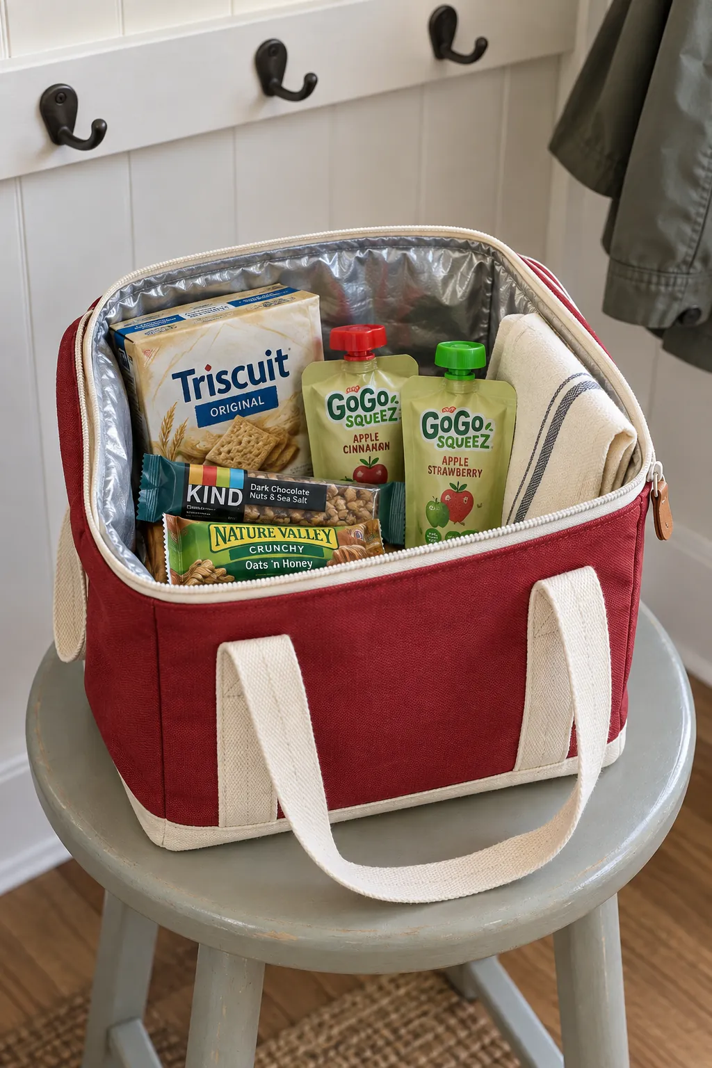 A Picnic Basket With Shelf Stable Bites