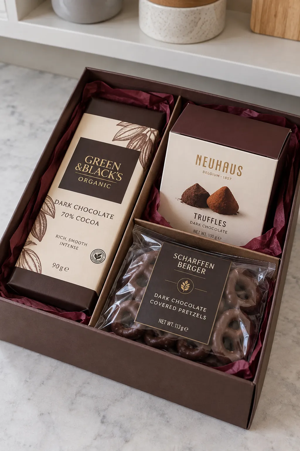 A Chocolate Snack Basket for Cool Weather Delivery