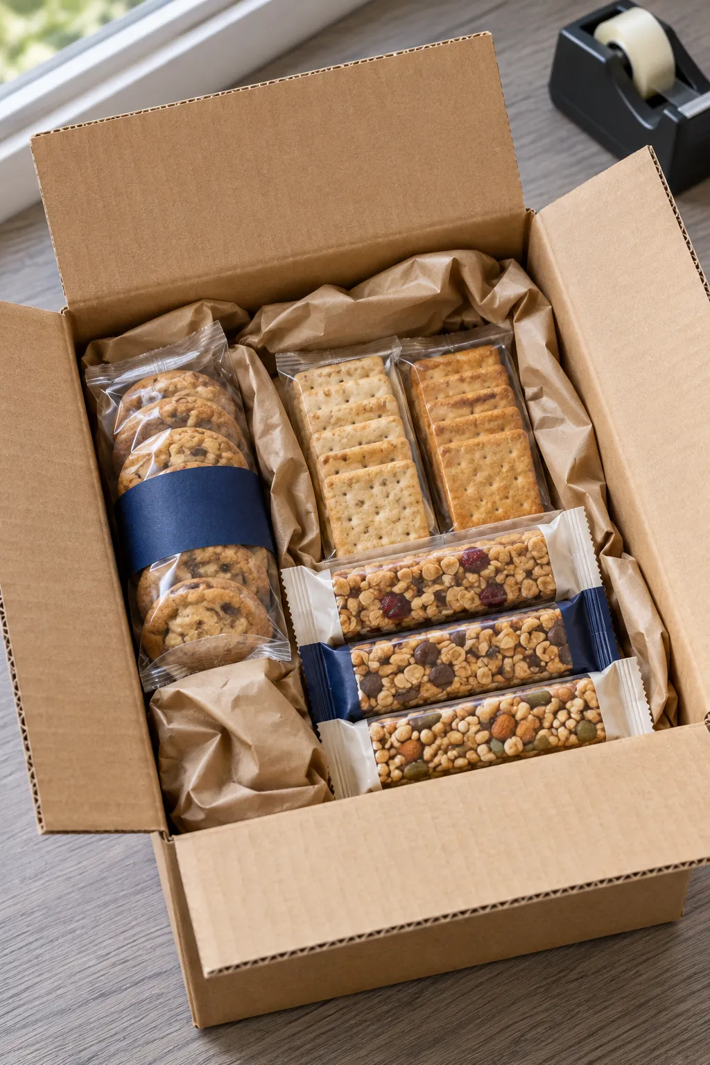 A Mailing Box Built for Sturdy Snacks