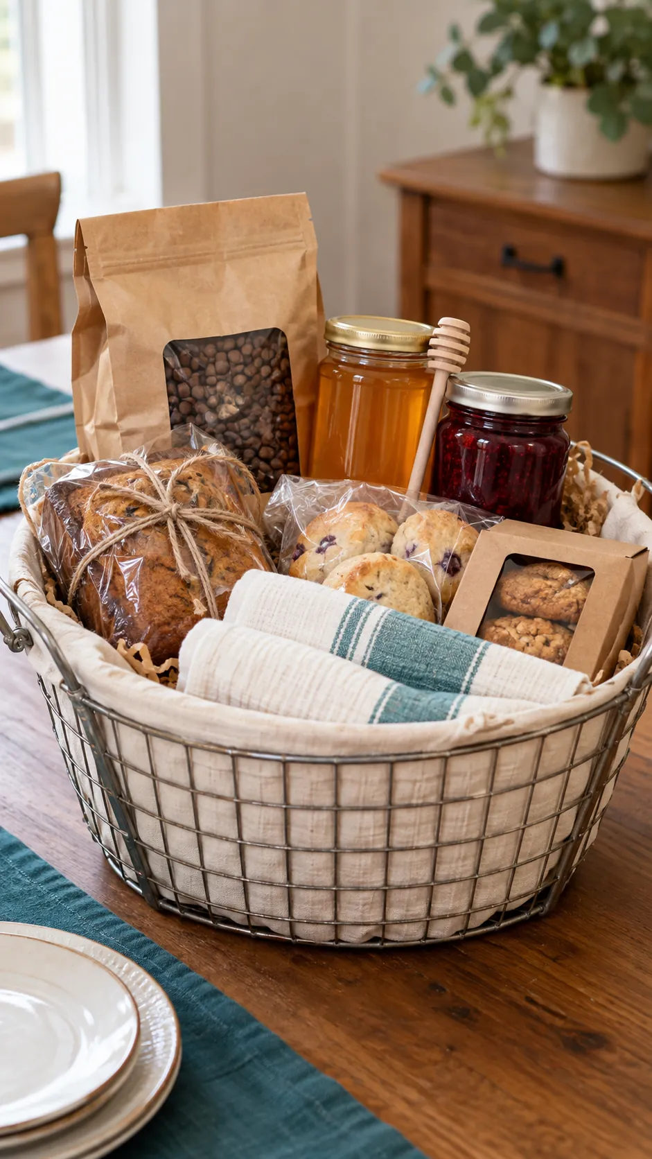 Local Favorites Basket arranged as a useful gift basket