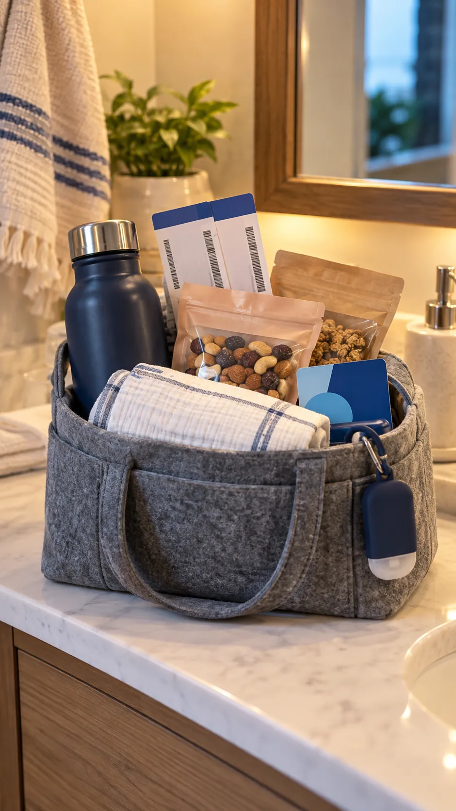 Experience Gift Basket arranged as a useful gift basket