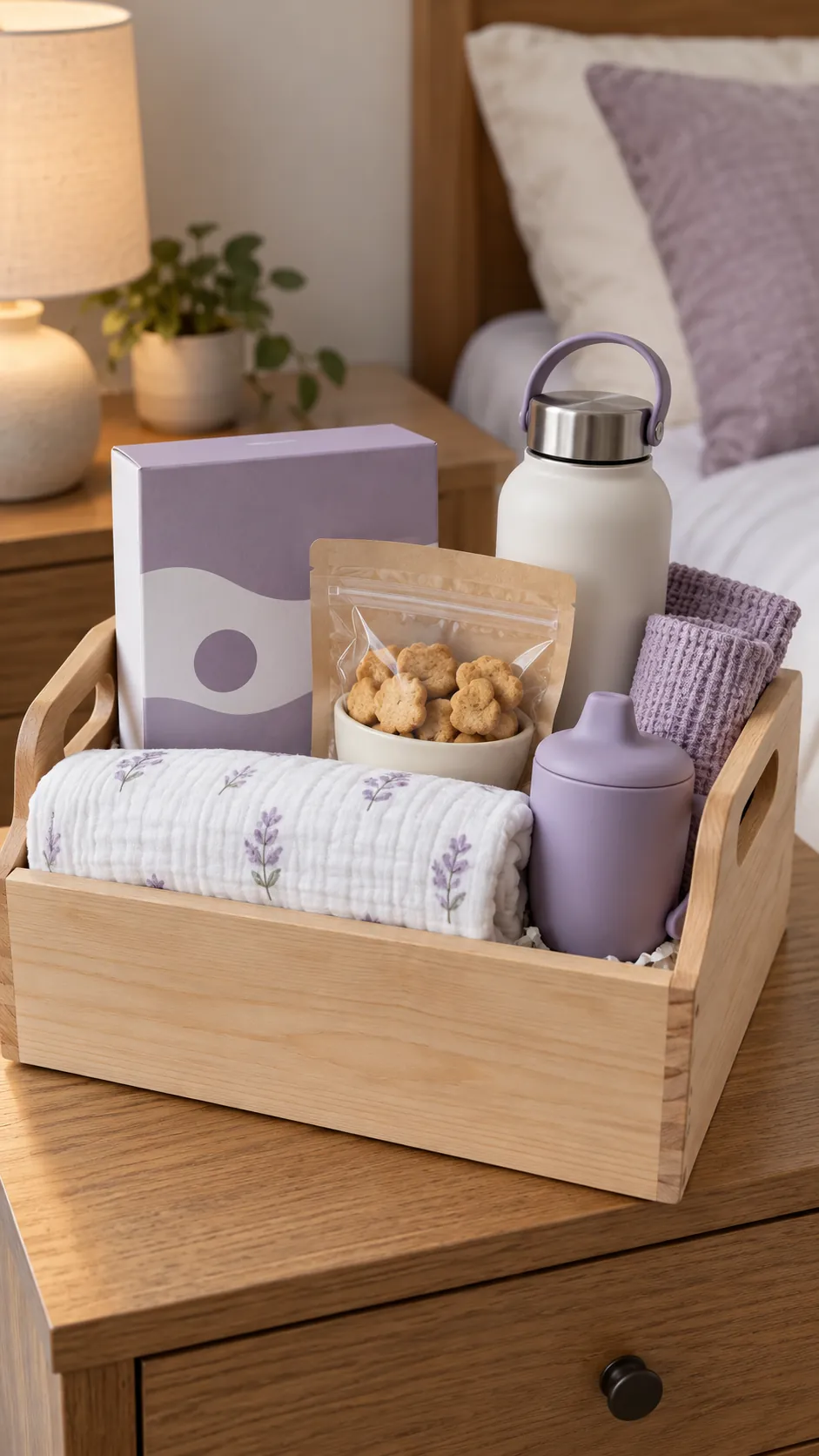Subscription Sampler Basket arranged as a useful gift basket