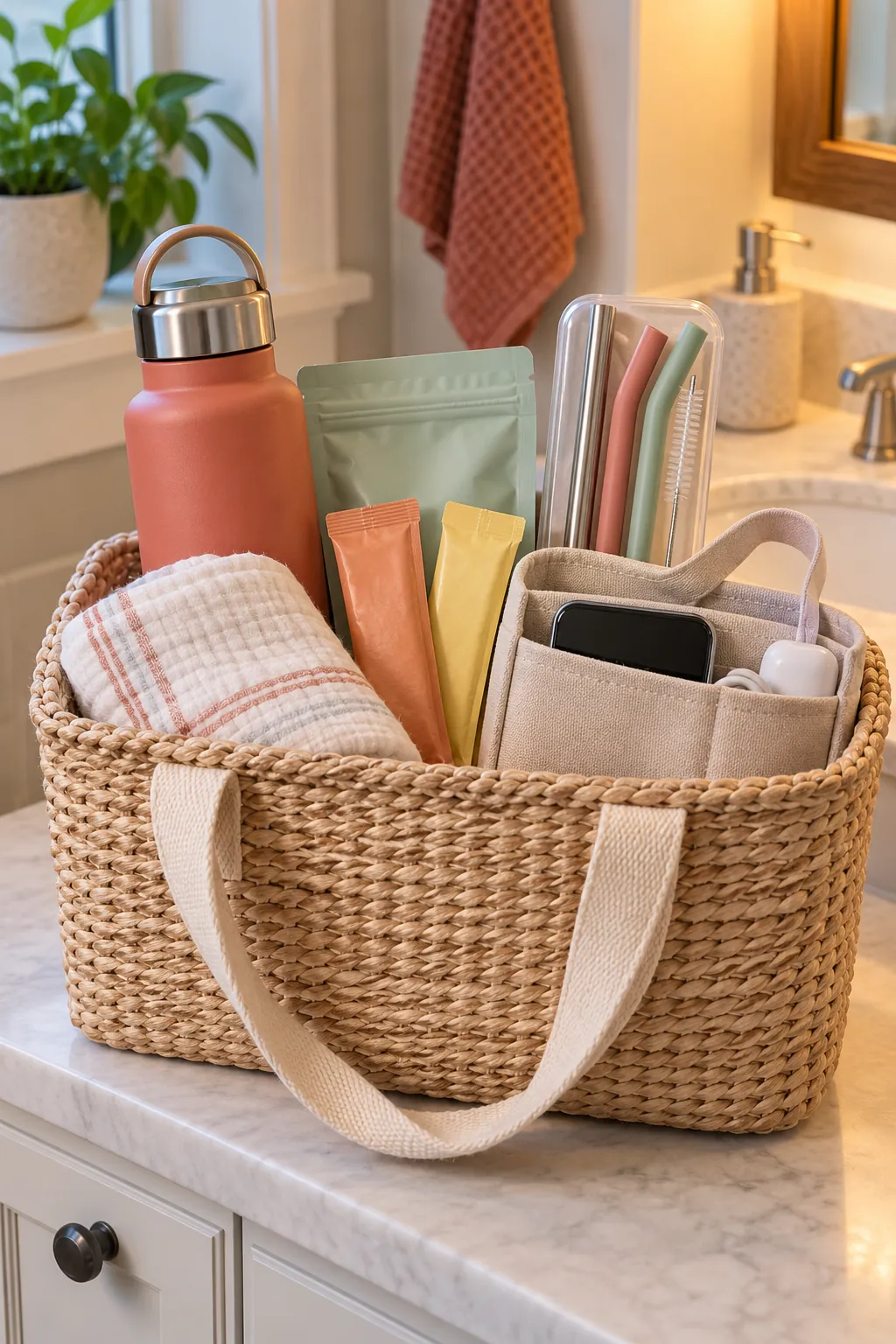 Hydration Helper Basket arranged as a useful gift basket