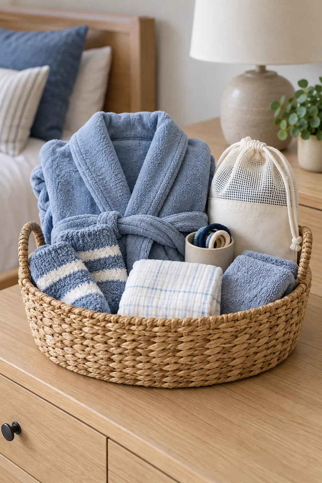 Comfortable Lounge Basket arranged as a useful gift basket
