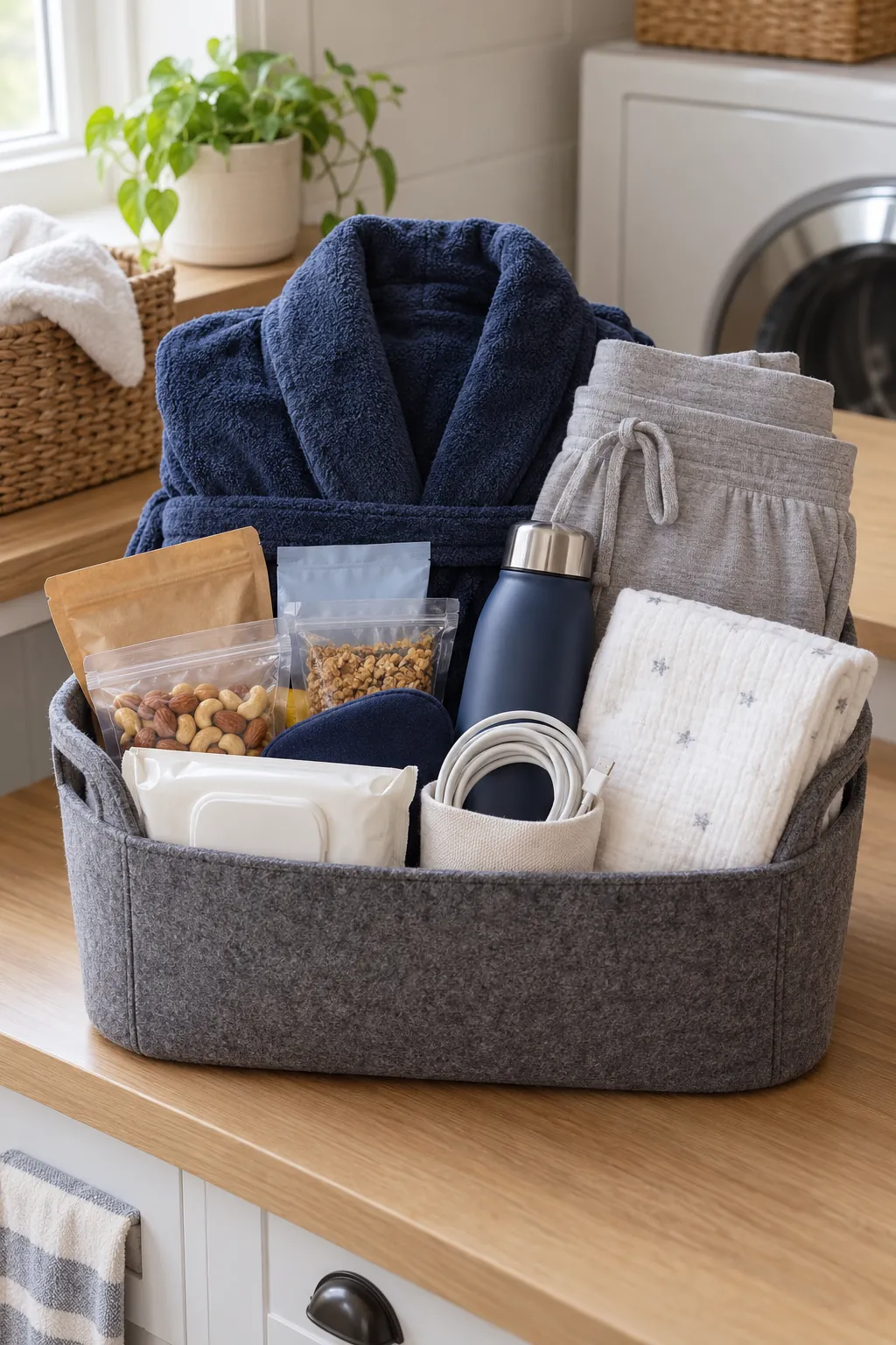 C Section Comfort Basket arranged as a useful gift basket