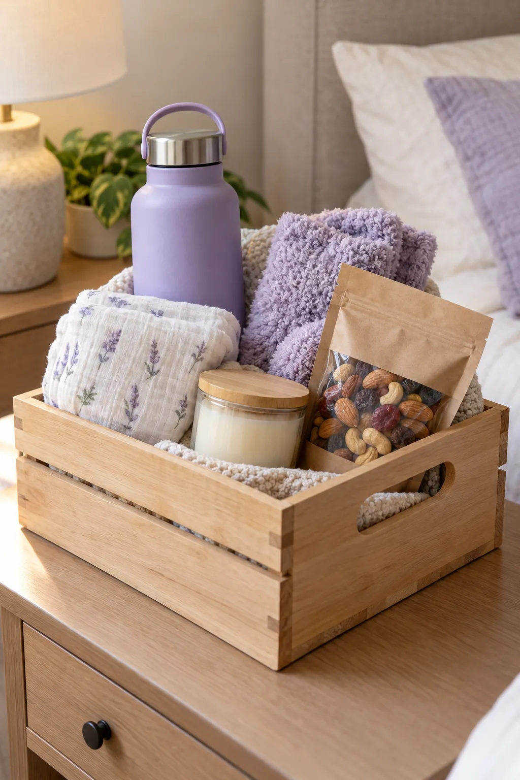 Everything Favorite Basket arranged as a useful gift basket