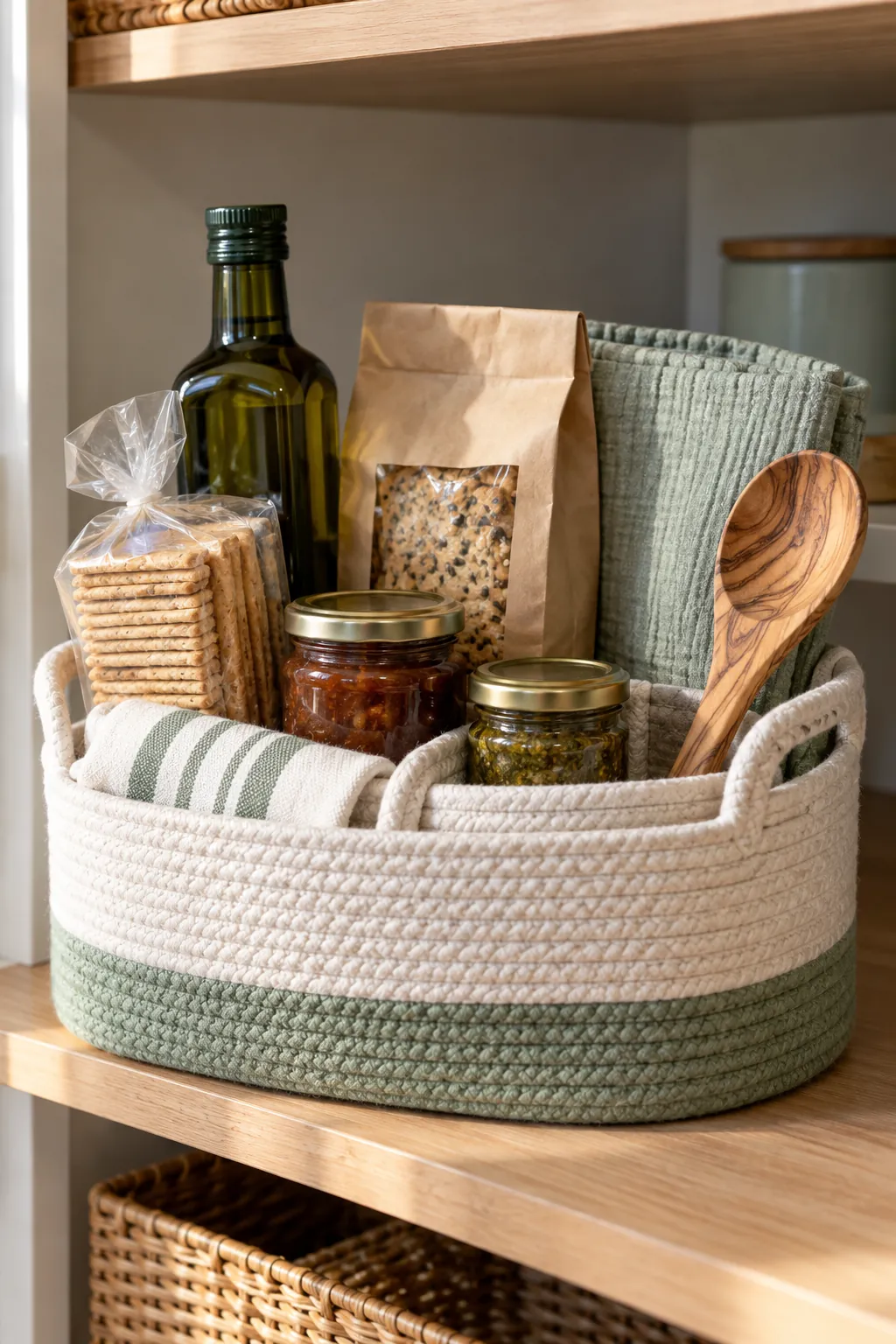 Host Thank You Basket arranged as a useful gift basket