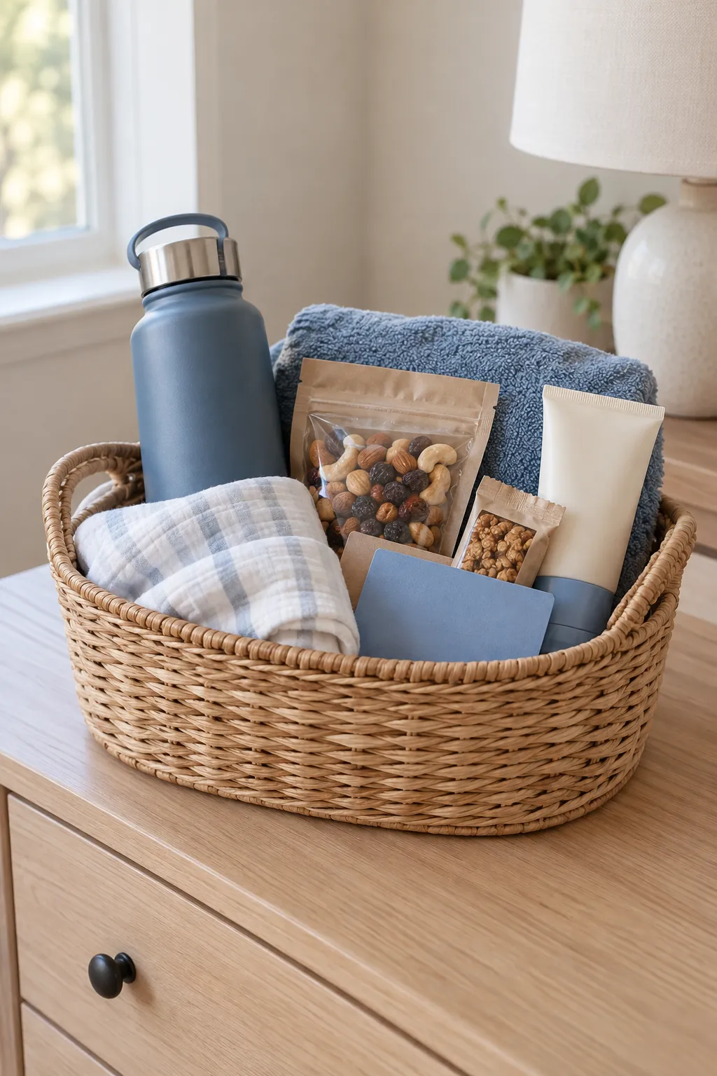 Coach Thank You Basket arranged as a useful gift basket