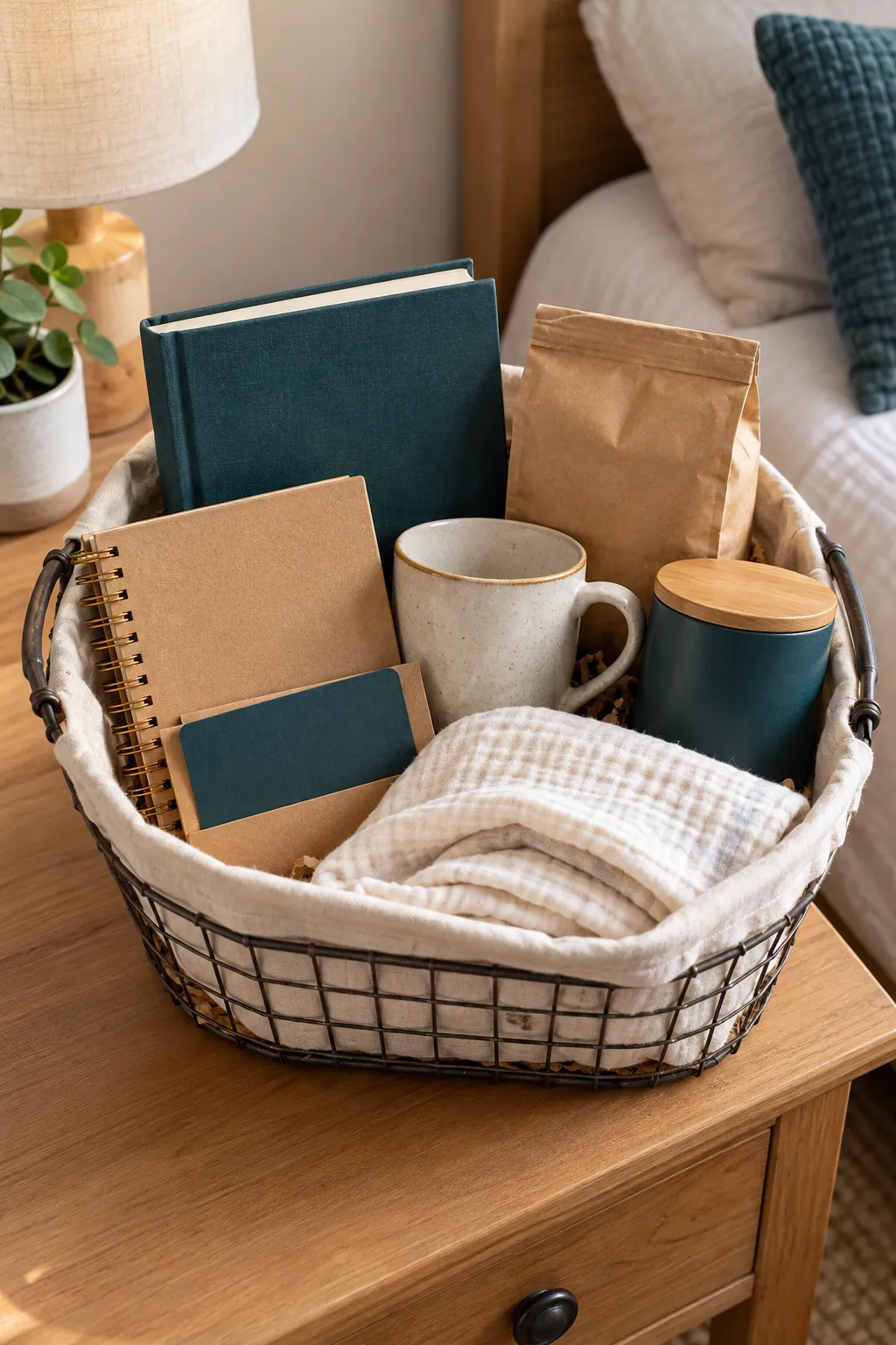 Mentor Thank You Basket arranged as a useful gift basket