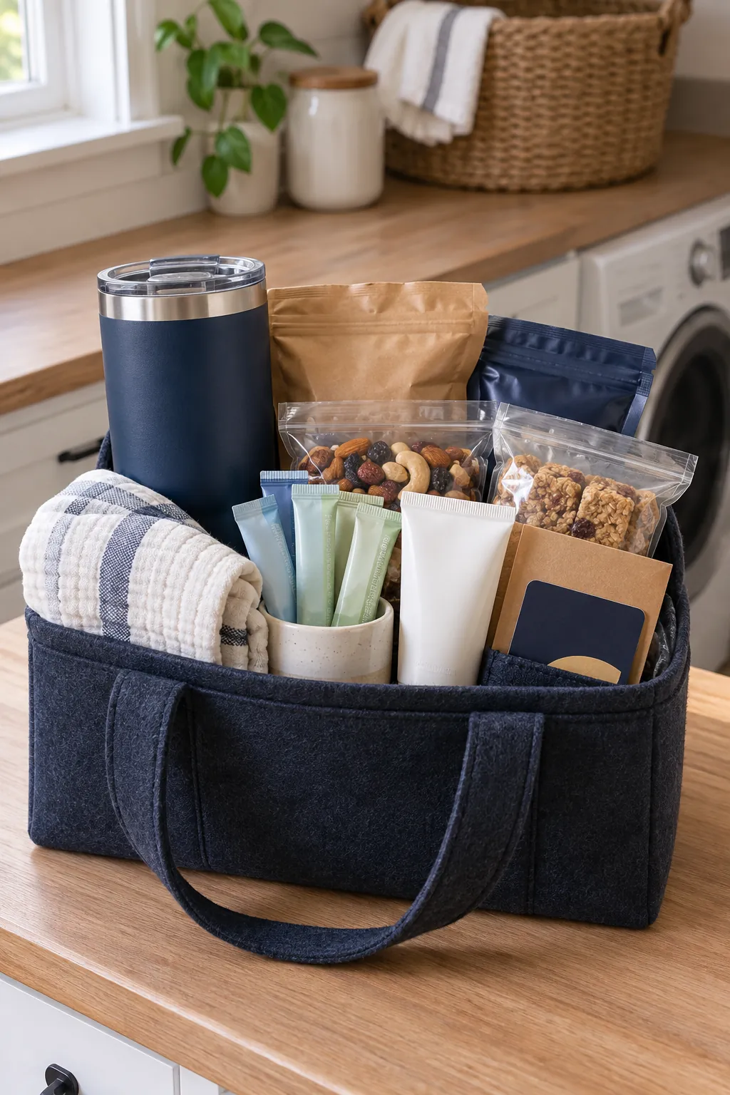 Nurse Thank You Basket arranged as a useful gift basket
