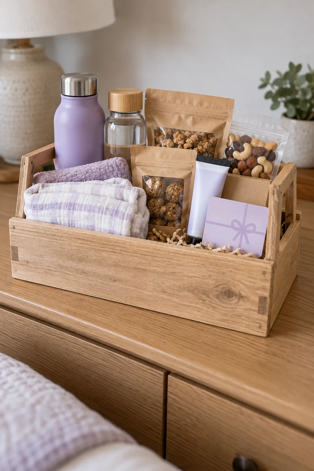 Delivery Helper Basket arranged as a useful gift basket