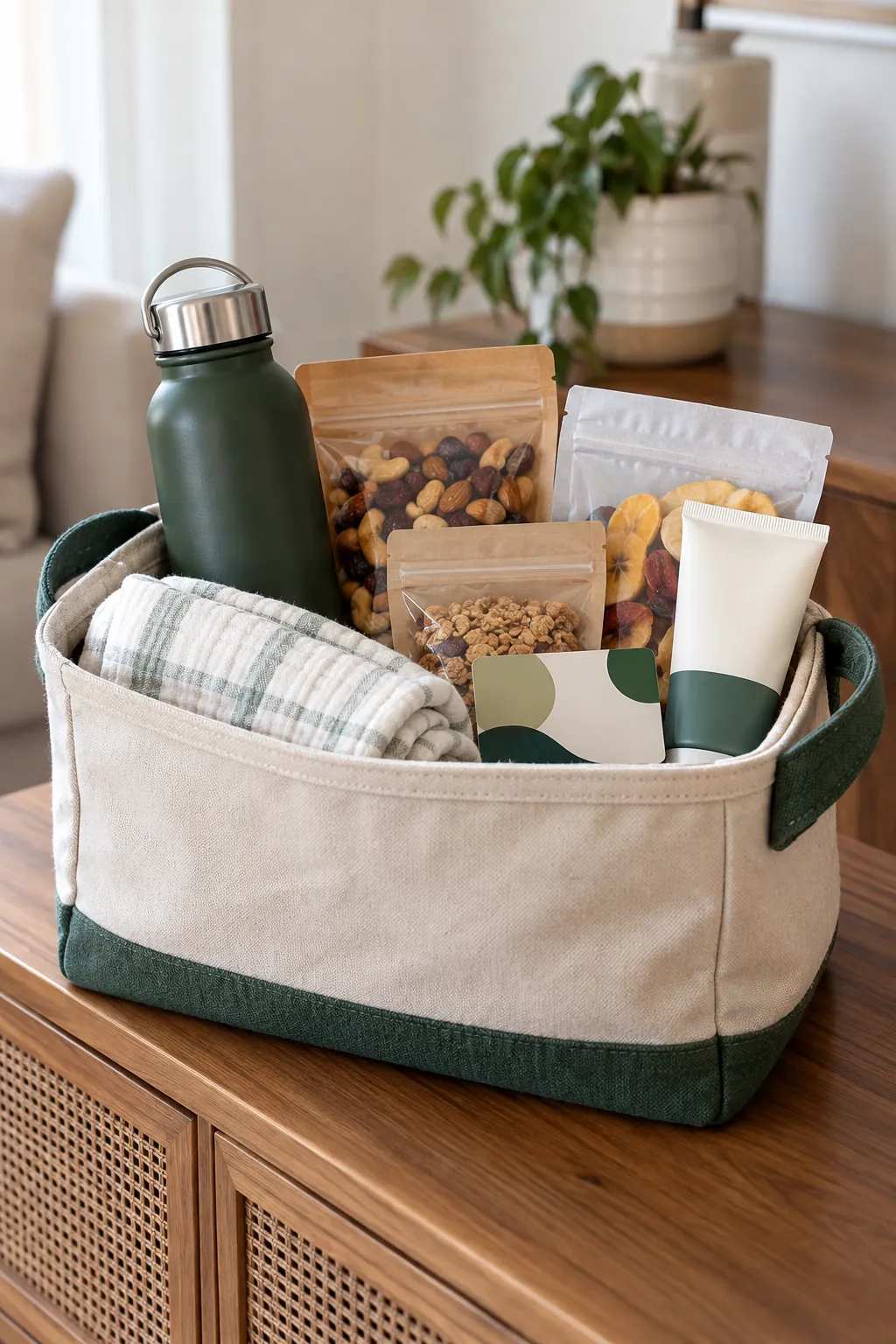 Event Volunteer Basket arranged as a useful gift basket