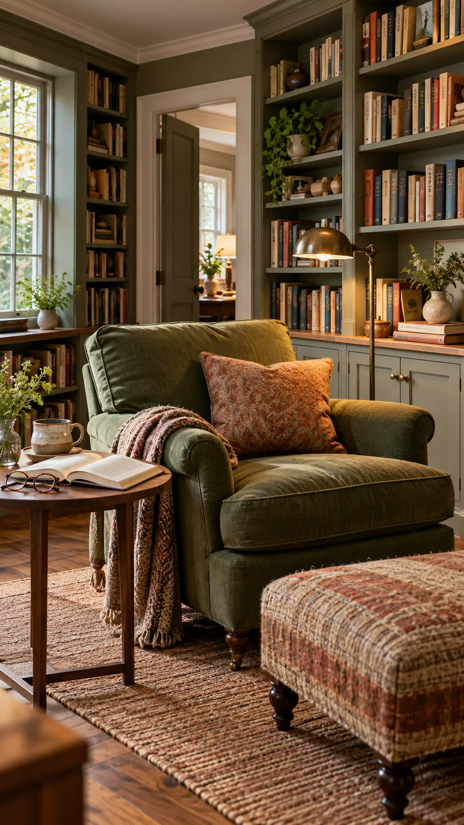 Start With a Place You Would Actually Sit in a cozy home library