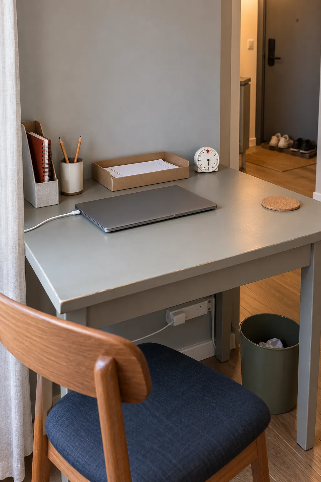 Tidy small study area after a simple end of session reset